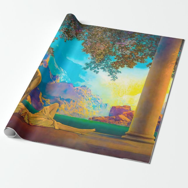 Daybreak Maxfield Parrish Wrapping Paper (Unrolled)