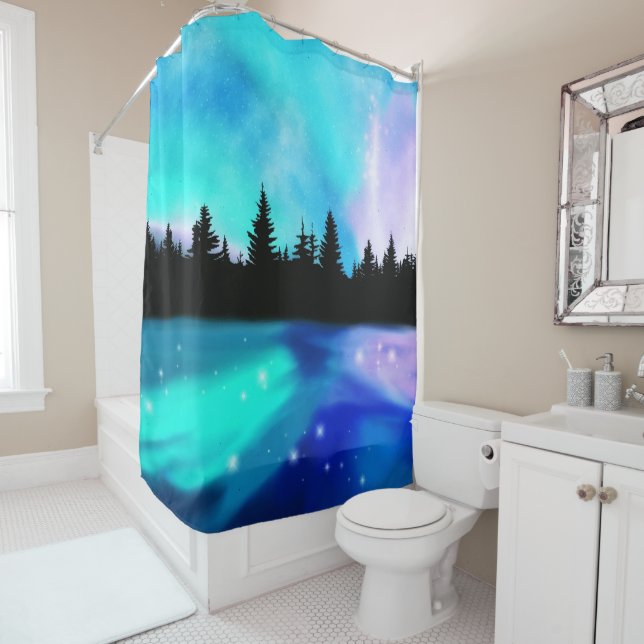 Daybreak Reflections Shower Curtain (In Situ)