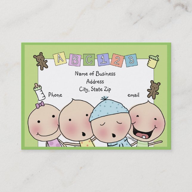 Daycare Business Card (Front)