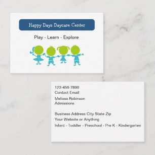Daycare Centre Fun Modern Business Cards