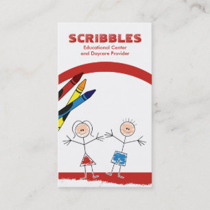 DAYCARE Child Care Babysitting Business Card