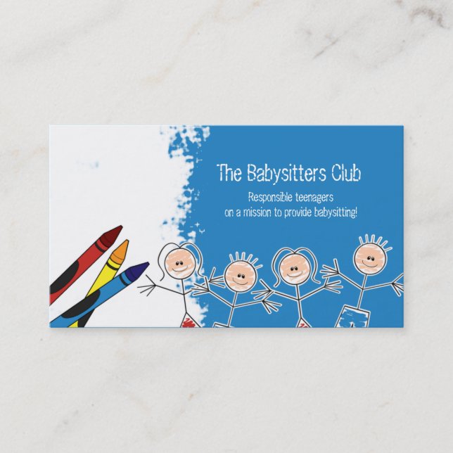 DAYCARE Child Care Babysitting Business Card (Front)