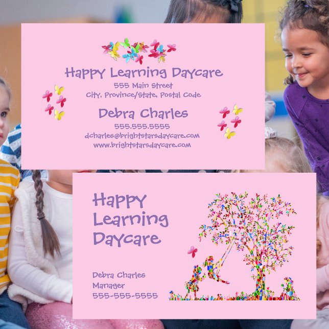 Daycare Children Nature Business Card (Daycare Children Nature Business Card)