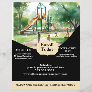 Daycare Playground Centre Flyer