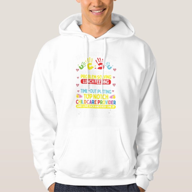 Daycare Provider Boo Boo Kissing Care Childcare Te Hoodie (Front)