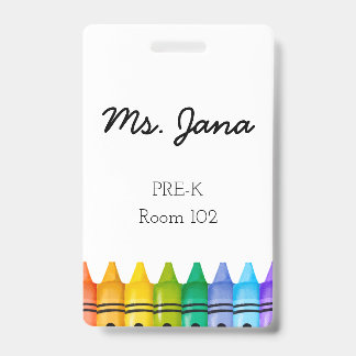 Daycare Teacher Badge ID Badge