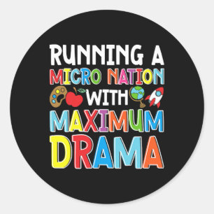Daycare Teacher Childcare Daycare Provider  Classic Round Sticker