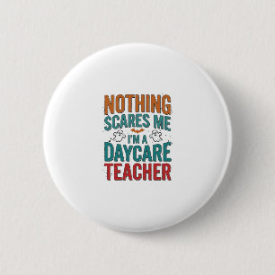 Daycare Teacher Halloween Ghost Vintage Shirt Desi 6 Cm Round Badge