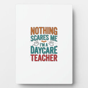 Daycare Teacher Halloween Ghost Vintage Shirt Desi Plaque
