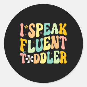 Daycare Teacher Happy 100th Day Of School 100 Days Classic Round Sticker