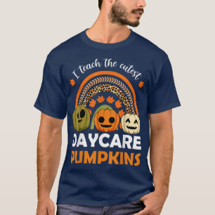 Daycare Teacher Lazy Halloween Costume Pumpkin Boh T-Shirt