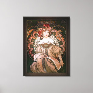 Daydream c1896 by Alphonse Mucha Canvas Print