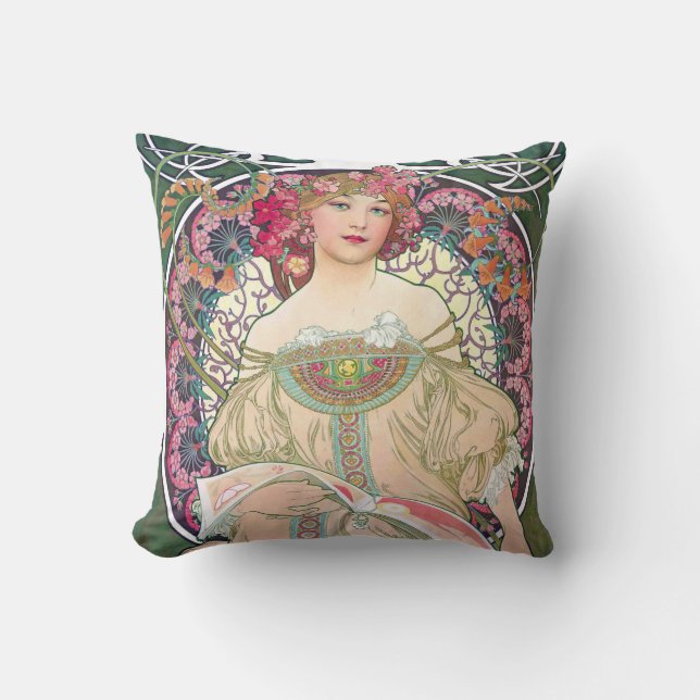 Daydream (Spring), Mucha Cushion (Front)