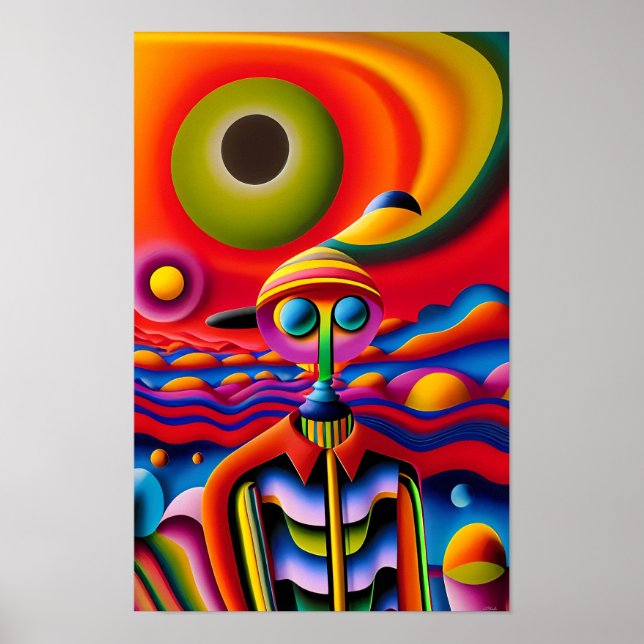 Daydreaming Ken Gauge Psychedelic Poster (Front)