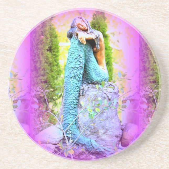 daydreaming mermaid coaster (Front)