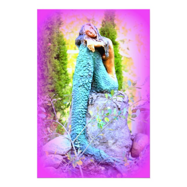 daydreaming mermaid photo print (Front)