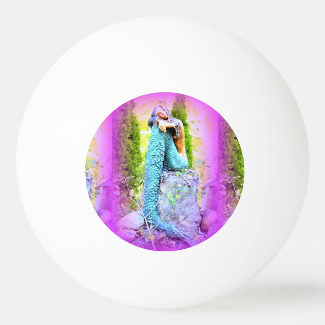 daydreaming mermaid ping pong ball (Front)