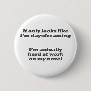 Daydreaming my novel Button