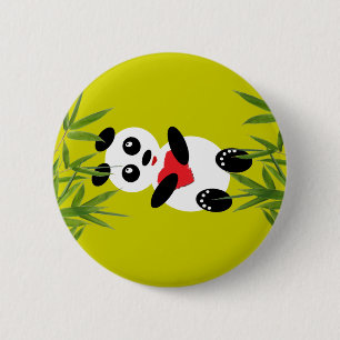 Daydreaming Panda Customisable Pin