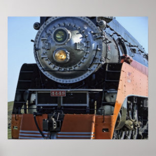 Daylight Express Steam Locomotive Poster