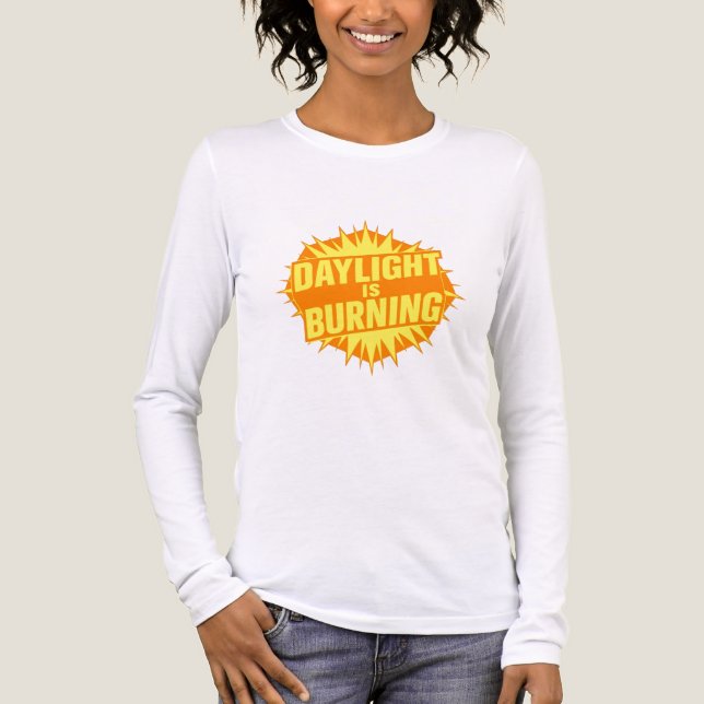 Daylight Is Burning Tri-Blend Shirt (Front)