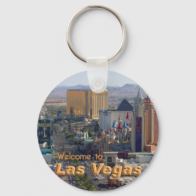 Daylight on the Las Vegas Strip Key Ring (Front)