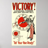 Daylight Savings Vintage Poster