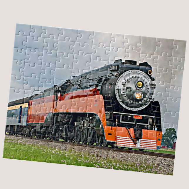 Daylight Steam Train Locomotive Engine Railroad Jigsaw Puzzle (Creator Uploaded)