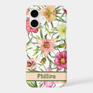 Daylilies All Over Botanical Pattern Personalised