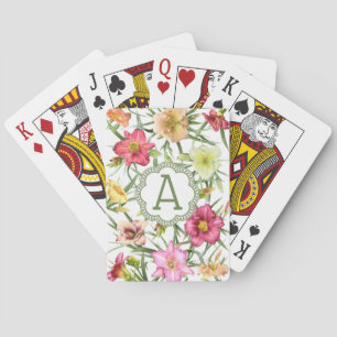 Daylilies Personalised Playing Cards