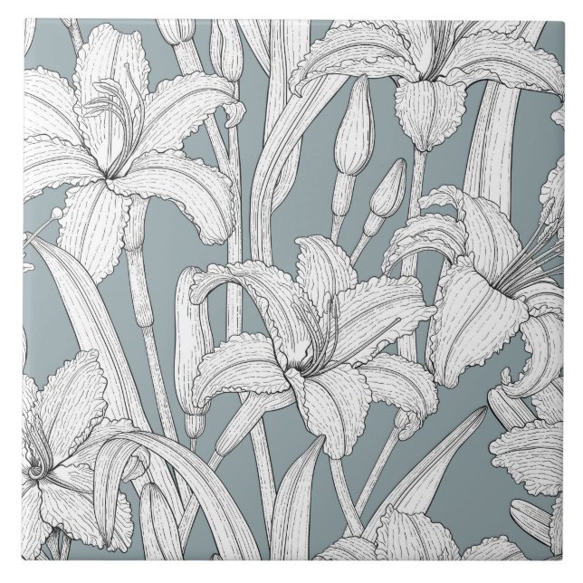 Daylilies Tile (Front)