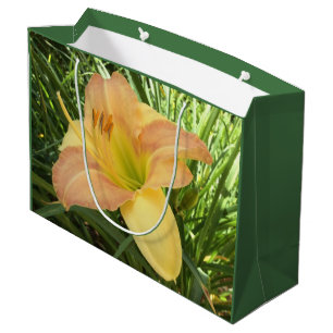 DAYLILY "Blonde Baby" --- Yellow green orange. Large Gift Bag