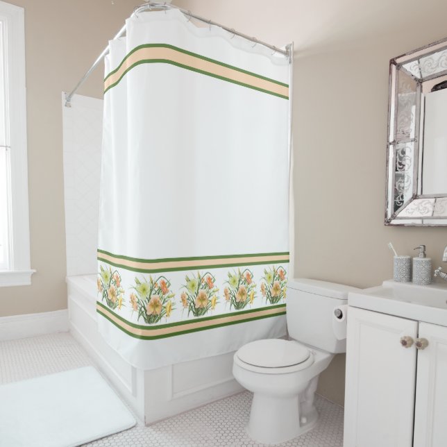 Daylily Bouquet Shower Curtain (In Situ)