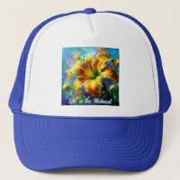 Daylily Daylilies Flower Yellow Teal Personalised
