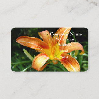 Daylily Foral Petals Business Card
