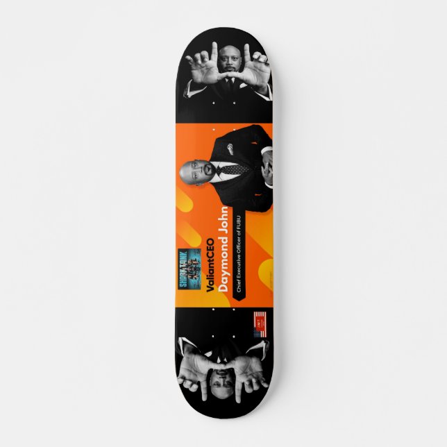 DAYMOND JOHN  TRIBUTE  JMT 7 3/4" Skateboard Deck (Front)