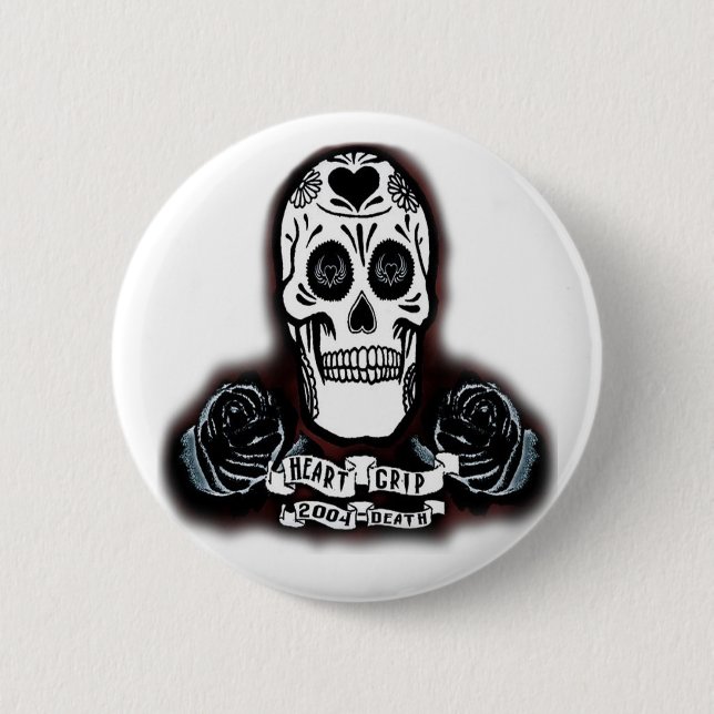 dayofthedeadcutout 6 cm round badge (Front)