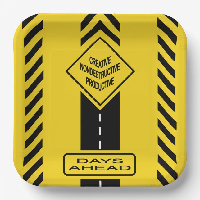 Days Ahead Paper Plate (Front)