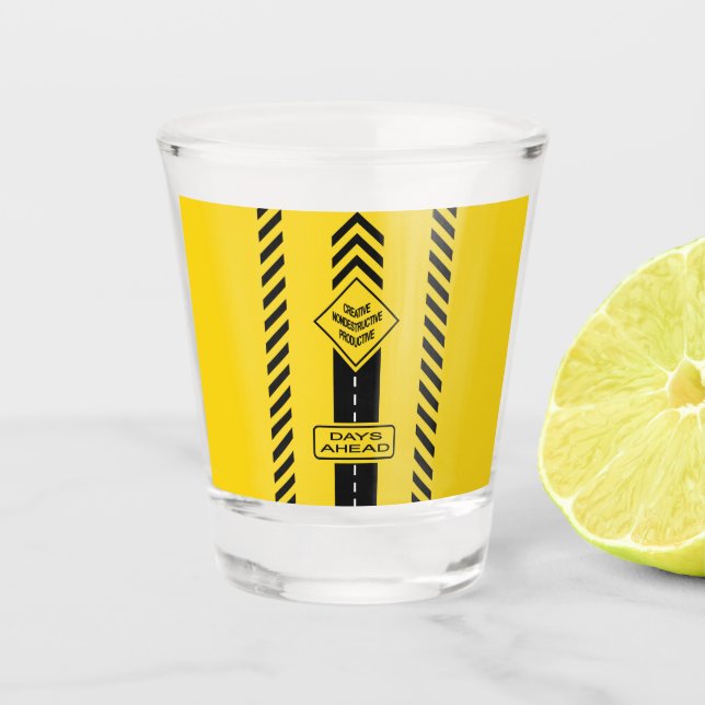 Days Ahead Shot Glass (Front)