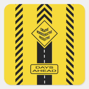 Days Ahead Square Sticker