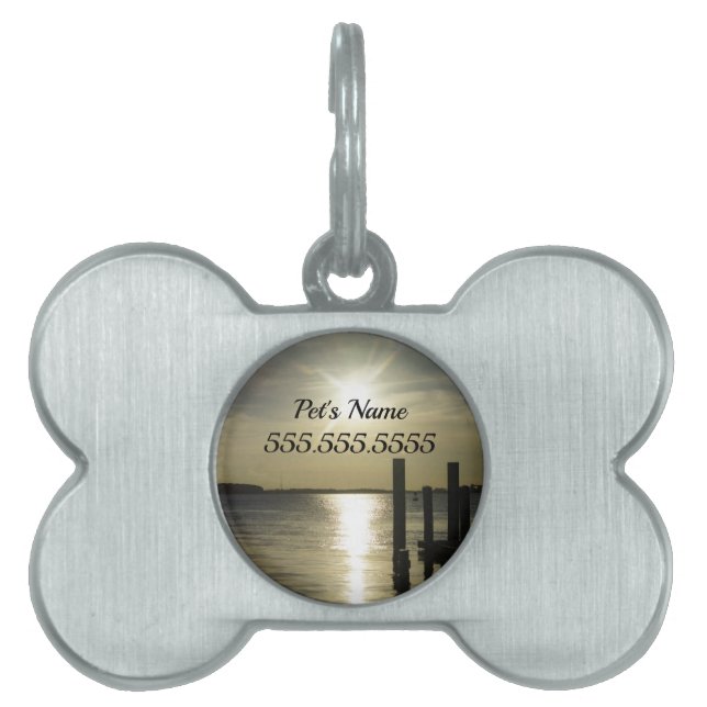 Days End At Cooper River Pet ID Tag (Front)