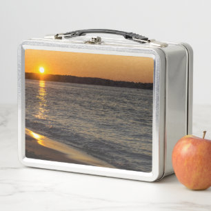 Days End At Traverse City Metal Lunch Box