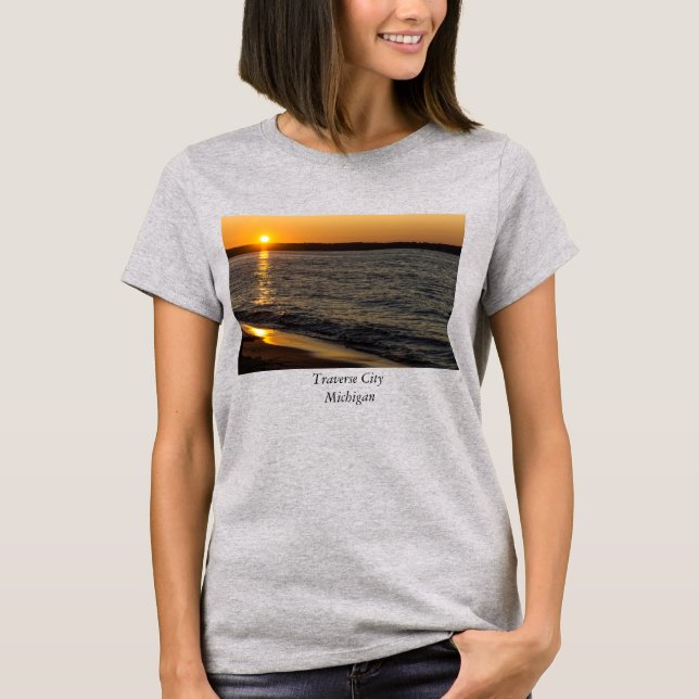 Days End At Traverse City T-Shirt (Front)