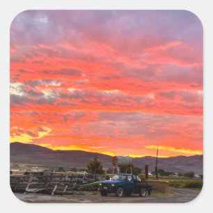 Days End Square Sticker
