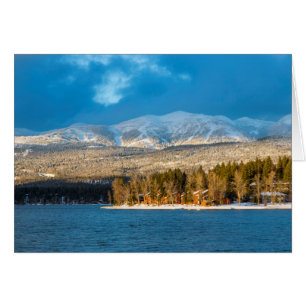 Days Last Light Shines On Ski Runs Of Whitefish