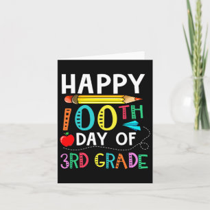 Days Of 3rd Grade - Happy 100th Day Of School Gift Card