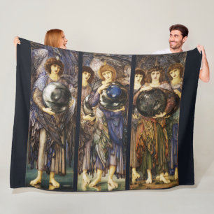 DAYS OF CREATION ANGELS First, Second,Third Day Fleece Blanket
