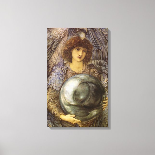Days of Creation, First Day by Burne Jones Canvas Print (Front)