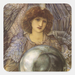 Days of Creation, First Day by Burne Jones Square Sticker