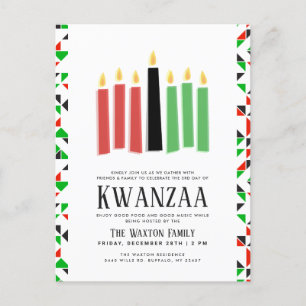 Days of Kwanzaa Party Event Postcard